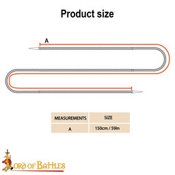 Lacets avec aiguillettes 150 cm, lot de 5, naturel - Celtic Webmerchant