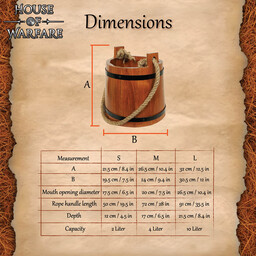 Middelalderlig træspand - Celtic Webmerchant