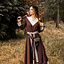 Sukienka wikingów Estrid, brązowo-naturalna - Celtic Webmerchant
