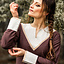 Sukienka wikingów Estrid, brązowo-naturalna - Celtic Webmerchant