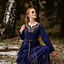 Wikingerkleid Aslaug, blau - Celtic Webmerchant