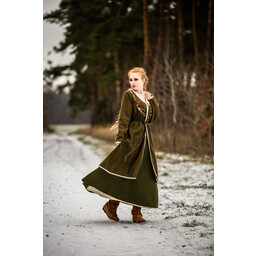 Wikinger-Kaftan Skadi, olivgrün - Celtic Webmerchant
