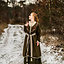 Kaftan wikinga Skadi w kolorze oliwkowym - Celtic Webmerchant