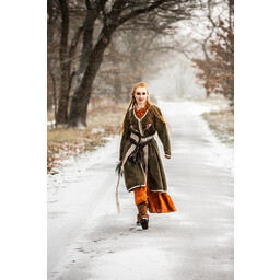 Wikinger-Kaftan Skadi, olivgrün - Celtic Webmerchant