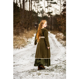 Wikinger-Kaftan Skadi, olivgrün - Celtic Webmerchant