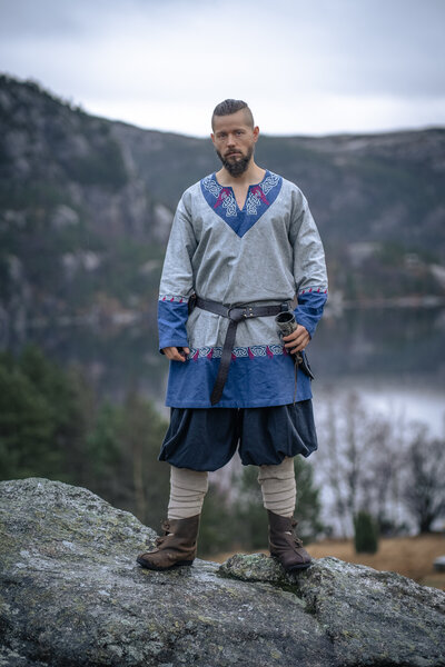 Viking tuniek Haakon, grijs - Celtic Webmerchant