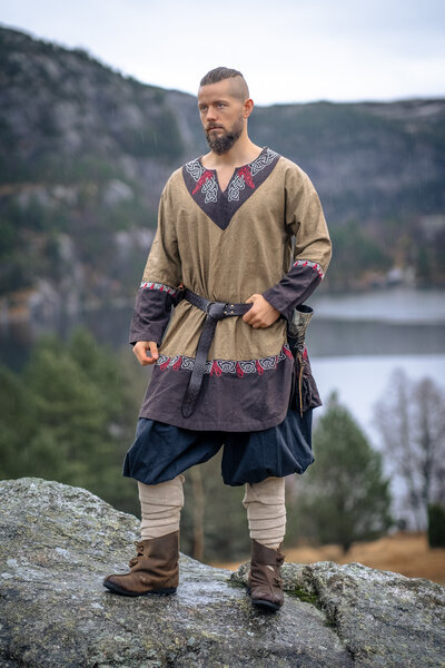 Tunique Viking Haakon, sable - Celtic Webmerchant