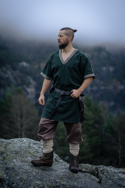 Tunika Halbard, zielona - Celtic Webmerchant