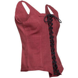 Corpetto Ursula, cotone, bordeaux - Celtic Webmerchant