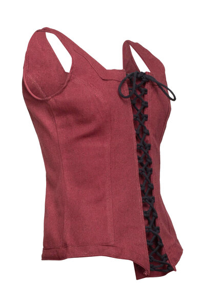 Bodice Ursula, cotton, burgundy - Celtic Webmerchant