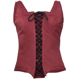 Bodice Ursula, cotton, burgundy - Celtic Webmerchant