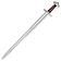 Red dragon Spada vichinga Petersen tipo S, tre lobi - Celtic Webmerchant