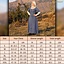15de-17de eeuwse cotehardie, linnen, blauw - Celtic Webmerchant