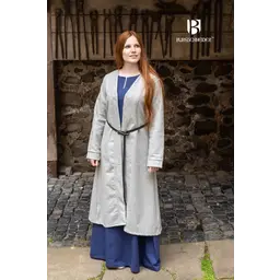 Birka-Umhang Aslaug, Wolle, grau - Celtic Webmerchant