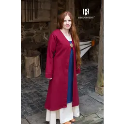 Birka cloak Aslaug, wool, red - Celtic Webmerchant