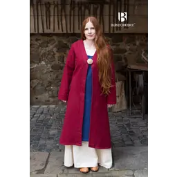 Birka cloak Aslaug, wool, red - Celtic Webmerchant
