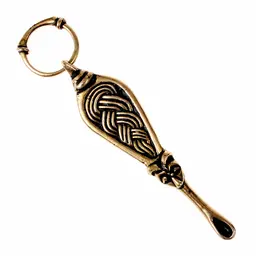 Łyżka do uszu Wikingów Adelsö, brąz posrebrzany - Celtic Webmerchant
