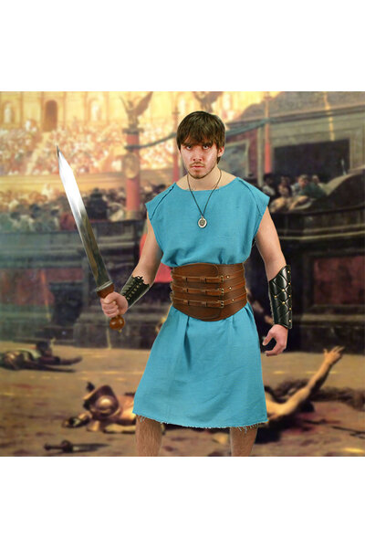 Romeinse tunica, blauw - Celtic Webmerchant