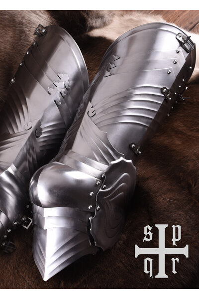 Armure de jambe gothique, fin du XVe siècle - Celtic Webmerchant
