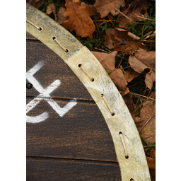 Bouclier viking Vegvisir avec cuir brut - Celtic Webmerchant