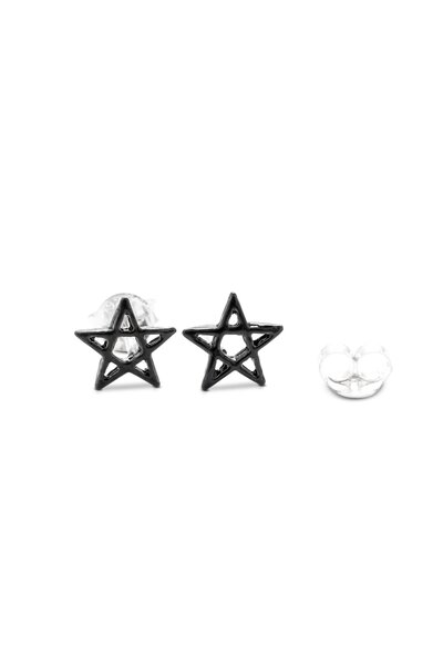 Orecchini a bottone con pentagramma - Celtic Webmerchant