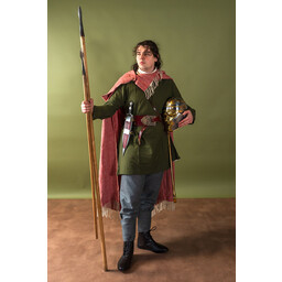100% wool blanket / cloak, herringbone, rust - Celtic Webmerchant