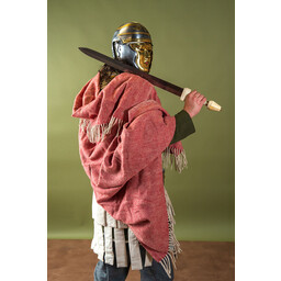 100% wool blanket / cloak, herringbone, rust - Celtic Webmerchant