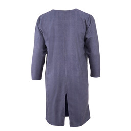 Medieval tunic Sigeric, herringbone pattern, blue - Celtic Webmerchant