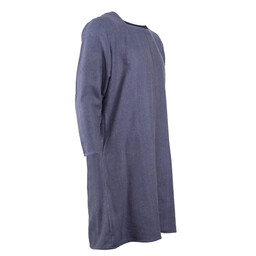 Medieval tunic Sigeric, herringbone pattern, blue - Celtic Webmerchant