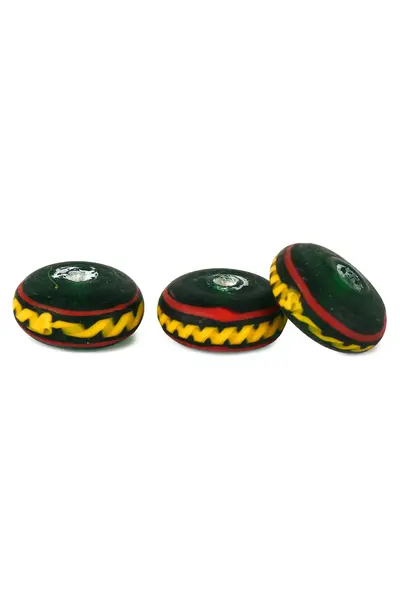 Germanic glass bead Migration period, green - Celtic Webmerchant