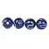 Perle di vetro vichinghe Gotland, set di 3, blu - Celtic Webmerchant
