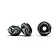 Perla di vetro vichinga Gotland, bianco-nero - Celtic Webmerchant
