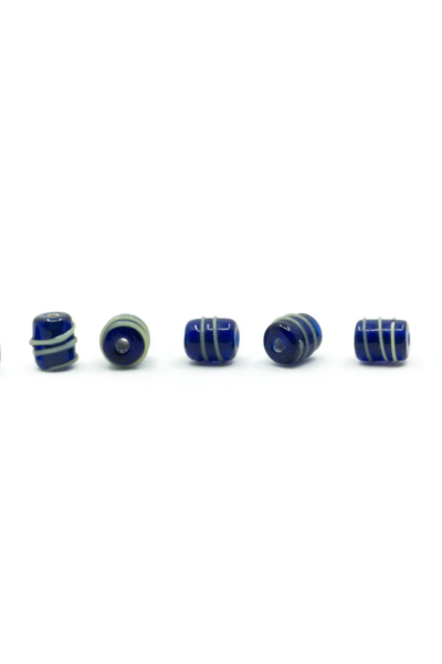 Perle di vetro vichinghe Birka, set di 5, blu - Celtic Webmerchant