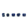 Perle di vetro vichinghe Birka, set di 5, blu - Celtic Webmerchant