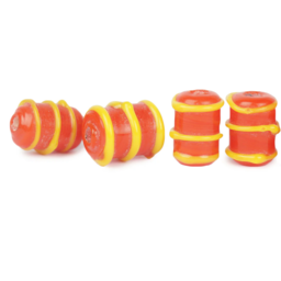 Perle di vetro vichinghe Birka, set di 5, rosse - Celtic Webmerchant