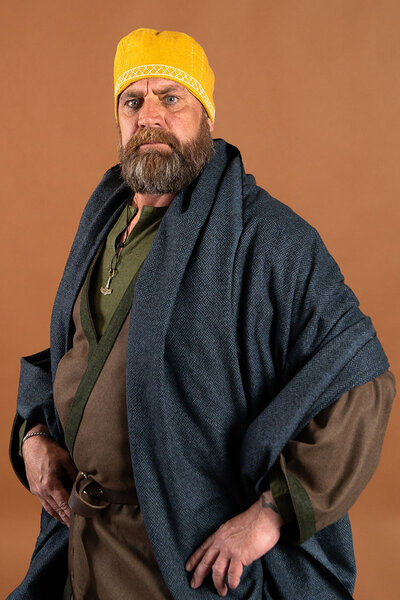 Vikingmantel Hjalmar med diamantväv - Celtic Webmerchant