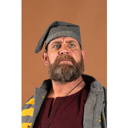 Vikingmössa Toki, grå, ull - Celtic Webmerchant