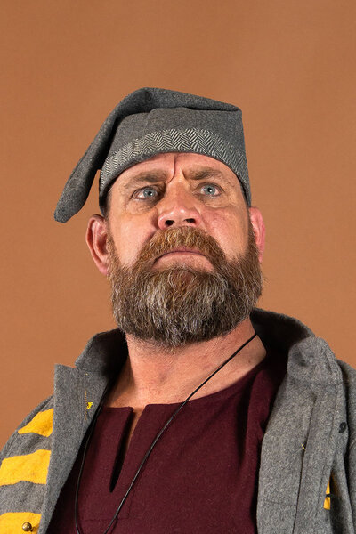 Gorro vikingo Toki, gris, lana - Celtic Webmerchant