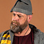 Vikingmössa Toki, grå, ull - Celtic Webmerchant