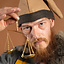 Viking hat Toki, sand, wool - Celtic Webmerchant