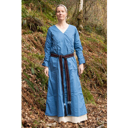 Mittelalterliches Unterkleid Aldith, blau - Celtic Webmerchant
