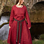 Viking dress Helga, linen, red - Celtic Webmerchant
