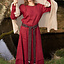 Viking dress Helga, linen, red - Celtic Webmerchant
