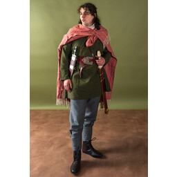 Tunica vichinga in lino Ragnar, verde - Celtic Webmerchant