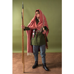 Tunica vichinga in lino Ragnar, verde - Celtic Webmerchant