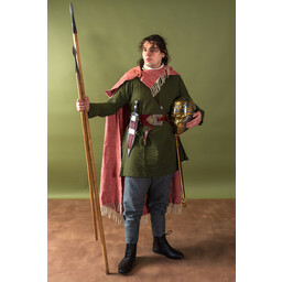 Tunica vichinga in lino Ragnar, verde - Celtic Webmerchant