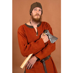 Diamant twill tunika, 100% uld, orange-rød - Celtic Webmerchant