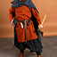 Diamant-twill tuniek, 100% wol, oranje-rood - Celtic Webmerchant