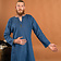 Mythrojan Tunika vichinga Eirik, lino, blu - Celtic Webmerchant