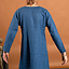 Tunika vichinga Eirik, lino, blu - Celtic Webmerchant